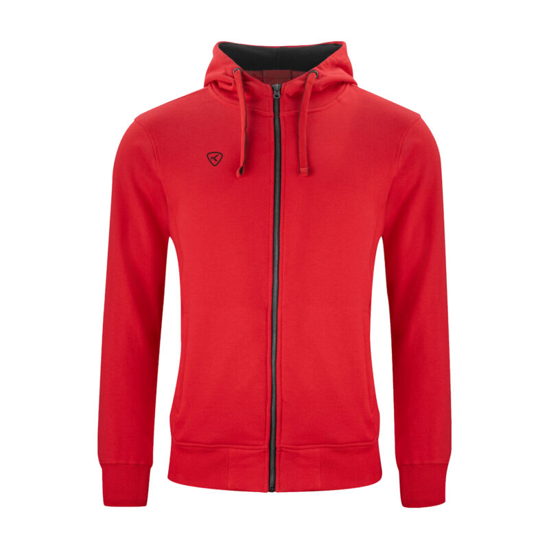 Hoodie Met Rits Rood