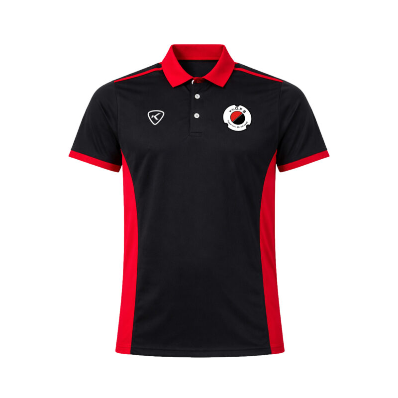 OFB Polo Zwart/Rood