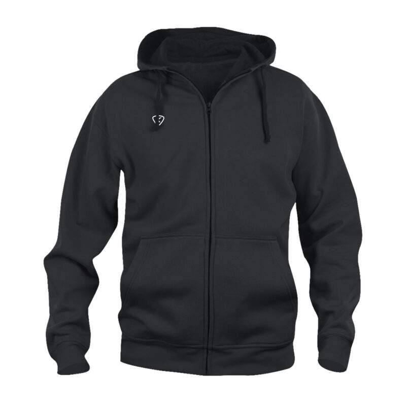 Hoodie Met Rits Zwart